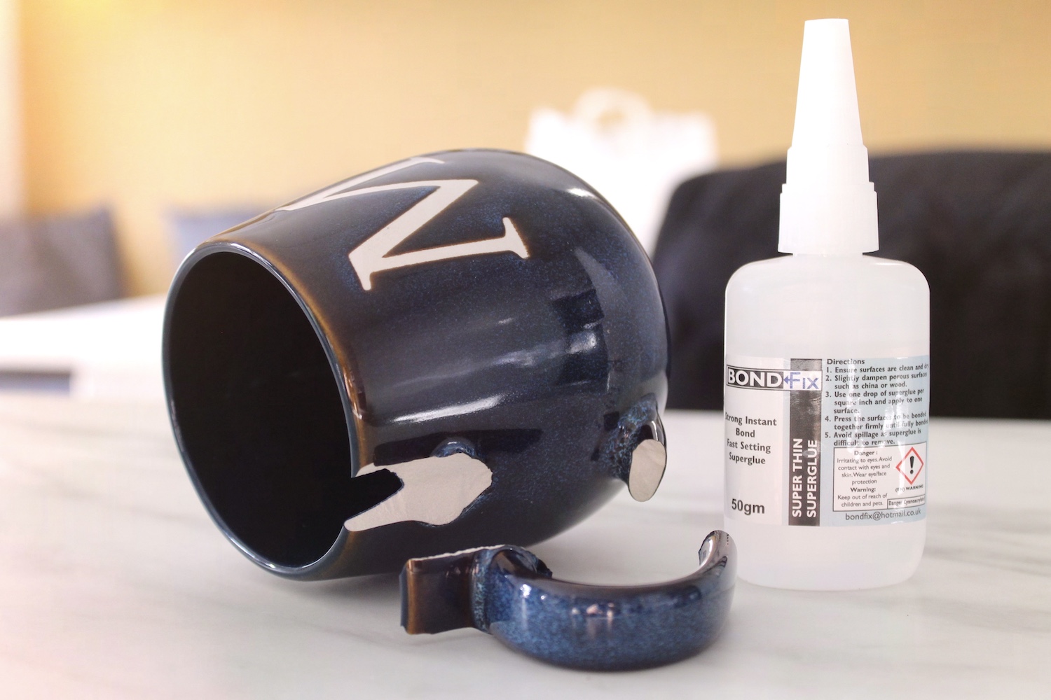 Broken Mug BondFix Super Glue Broken Mug BondFix Super Glue